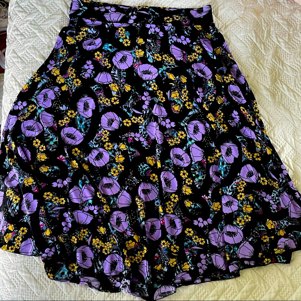 Black Poppy Midi Skirt